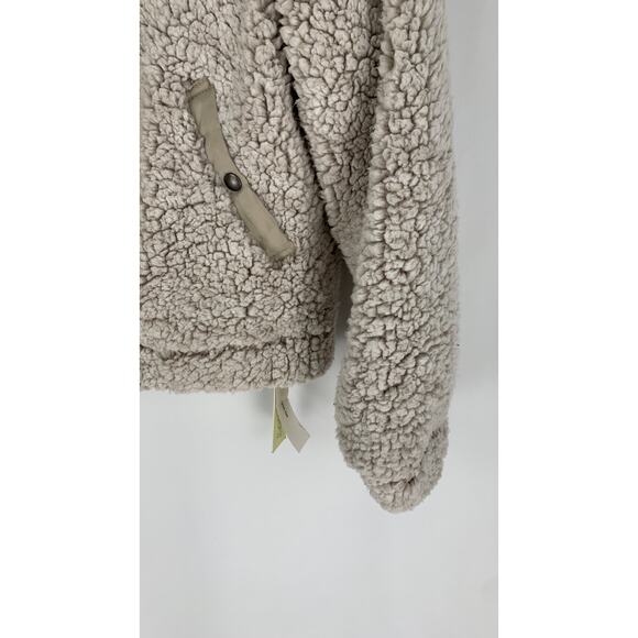 Blank NYC Angel Eyes Jacket Womens Small Zip Up Button Shearling Coat Gray New - Picture 6 of 13